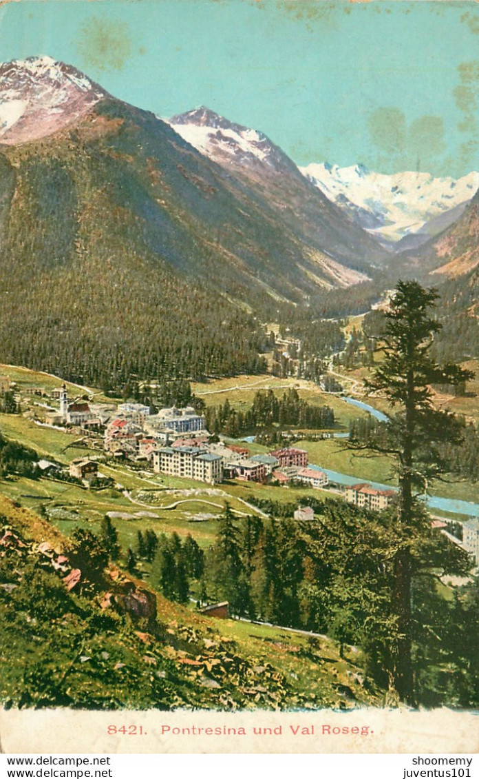 CPA Pontresina Und Val Roseg-8421-Timbre        L1939 - Pontresina