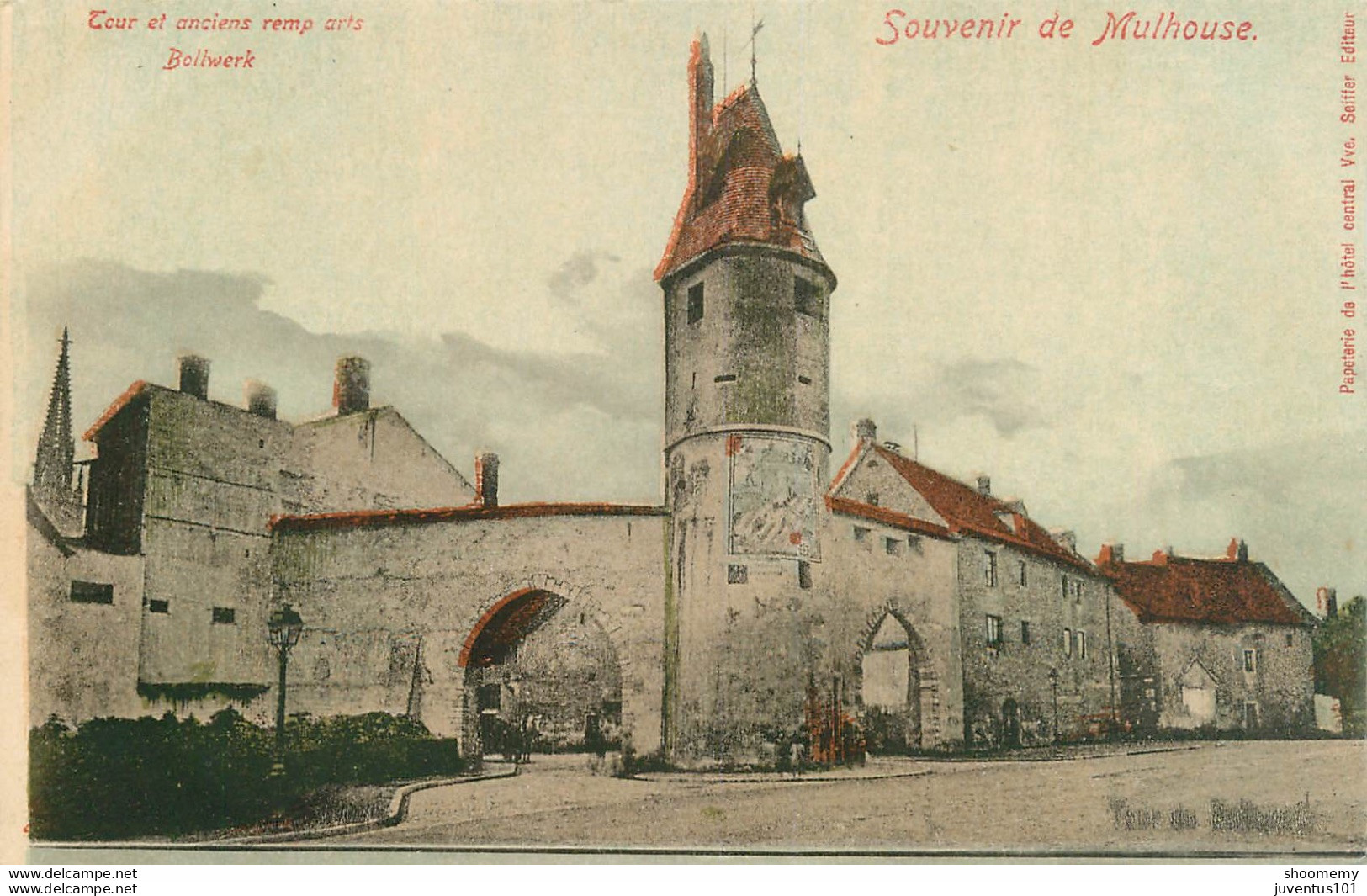 CPA Souvenir De Mulhouse-Tour Et Ancien Remparts Bollwerk       L1860 - Mulhouse