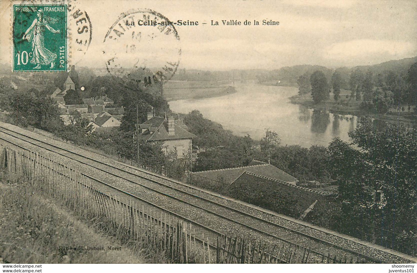 CPA La Celle Sur Seine-La Vallée De La Seine-Timbre     L2160 - Altri & Non Classificati