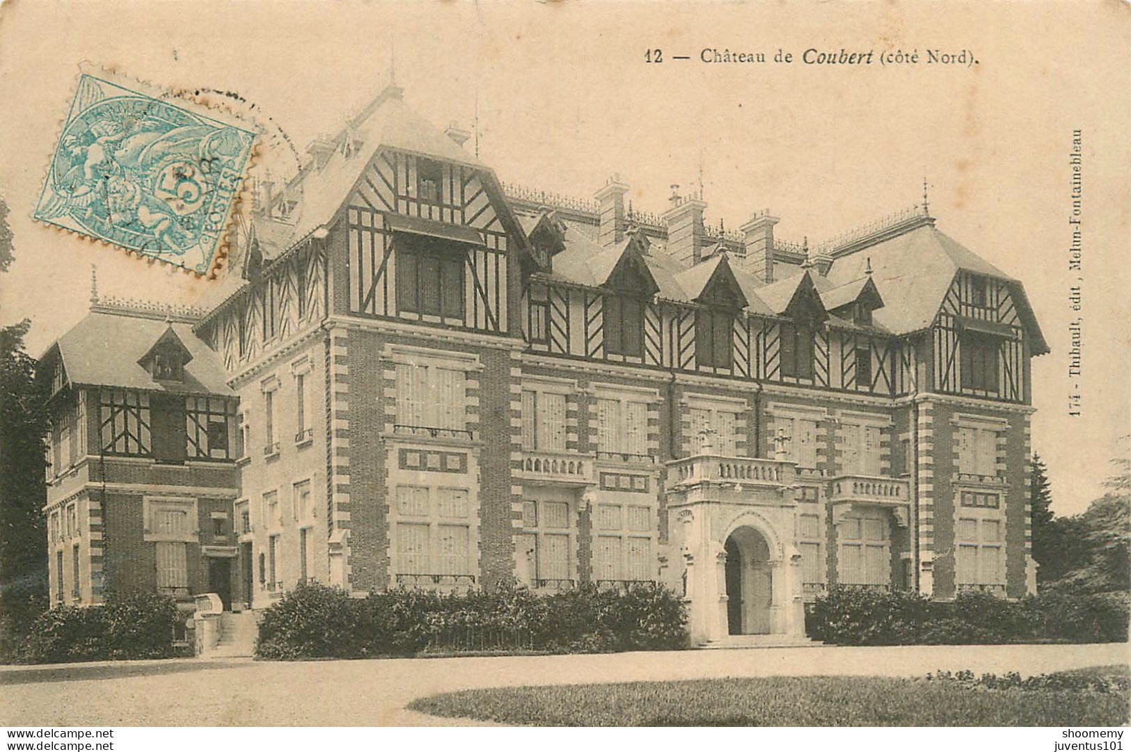 CPA Château De Coubert-12-Timbre     L2160 - Autres & Non Classés