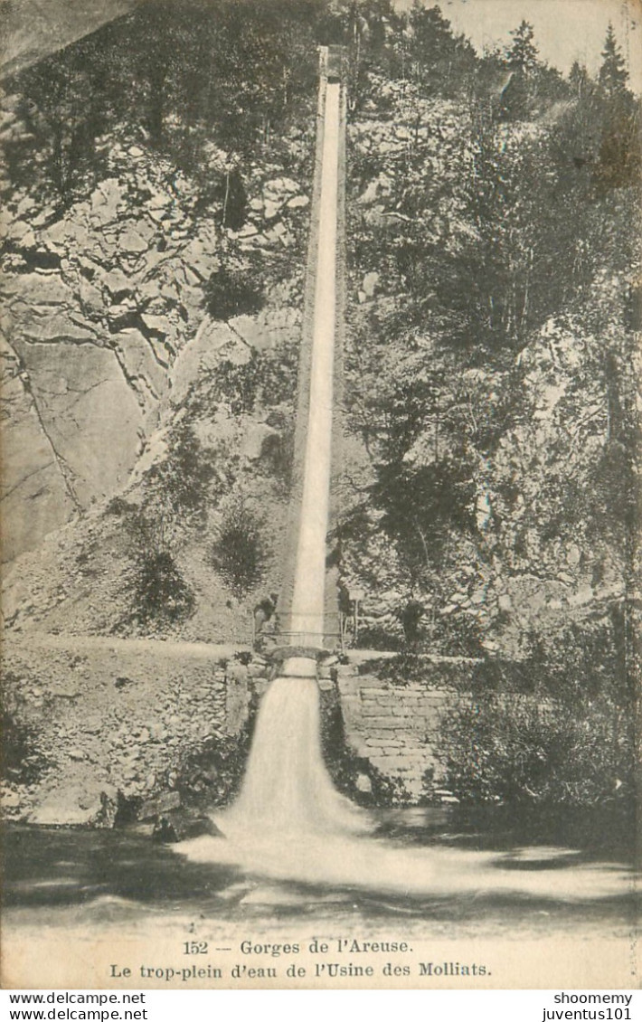 CPA Gorges De L'Areuse-Le Trop-plein D'eau De L'usine Des Molliats     L2160 - Sonstige & Ohne Zuordnung