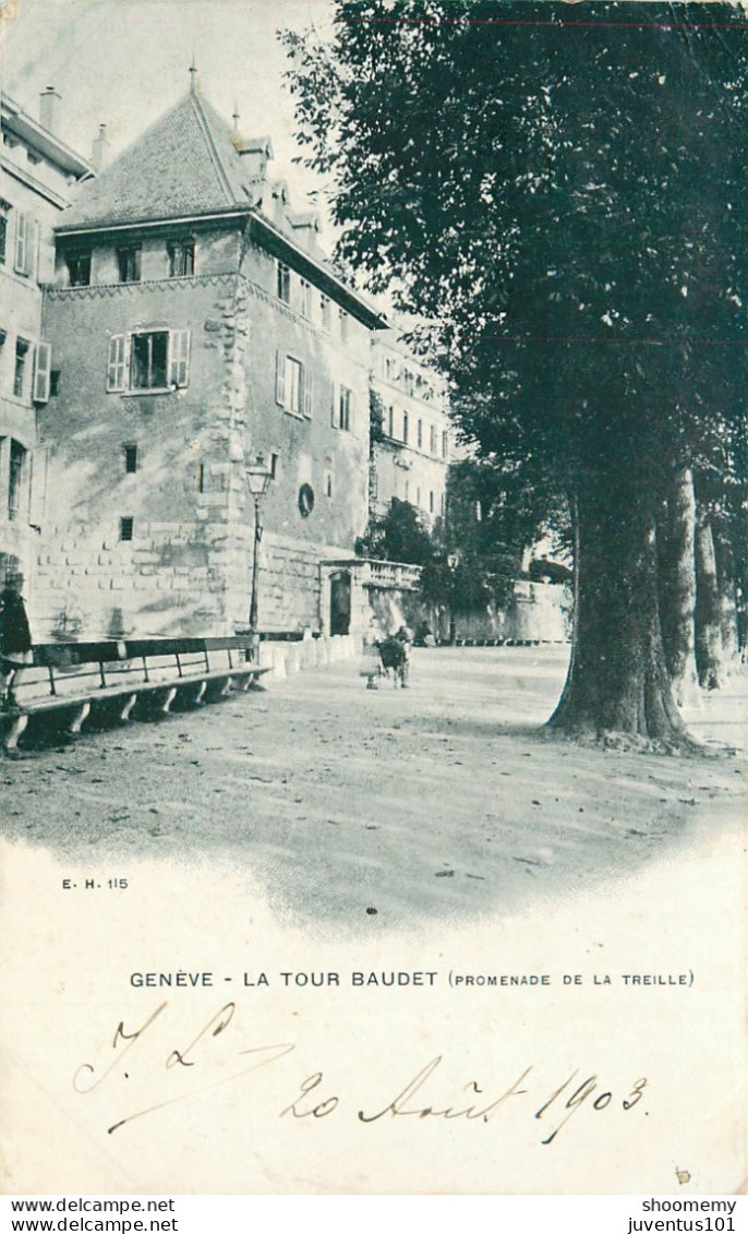 CPA Genève-La Tour Baudet-Timbre      L2153 - Genève