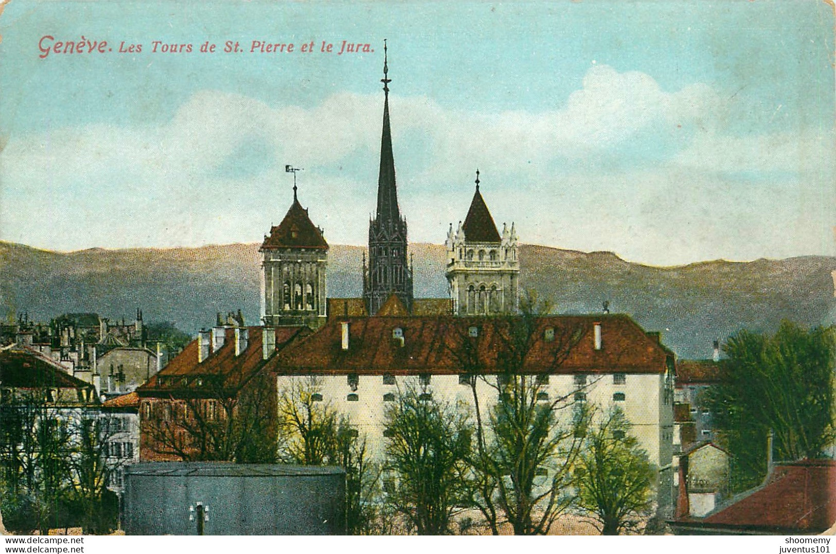 CPA Genève-Les Tours De St.Pierre Et Le Jura      L2153 - Genève