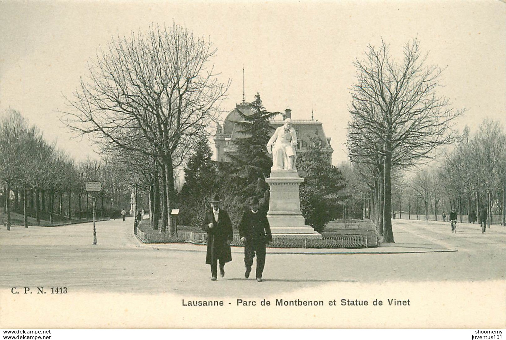 CPA Lausanne-Parc De Montbenon Et Statue De Vinet      L2150 - Lausanne