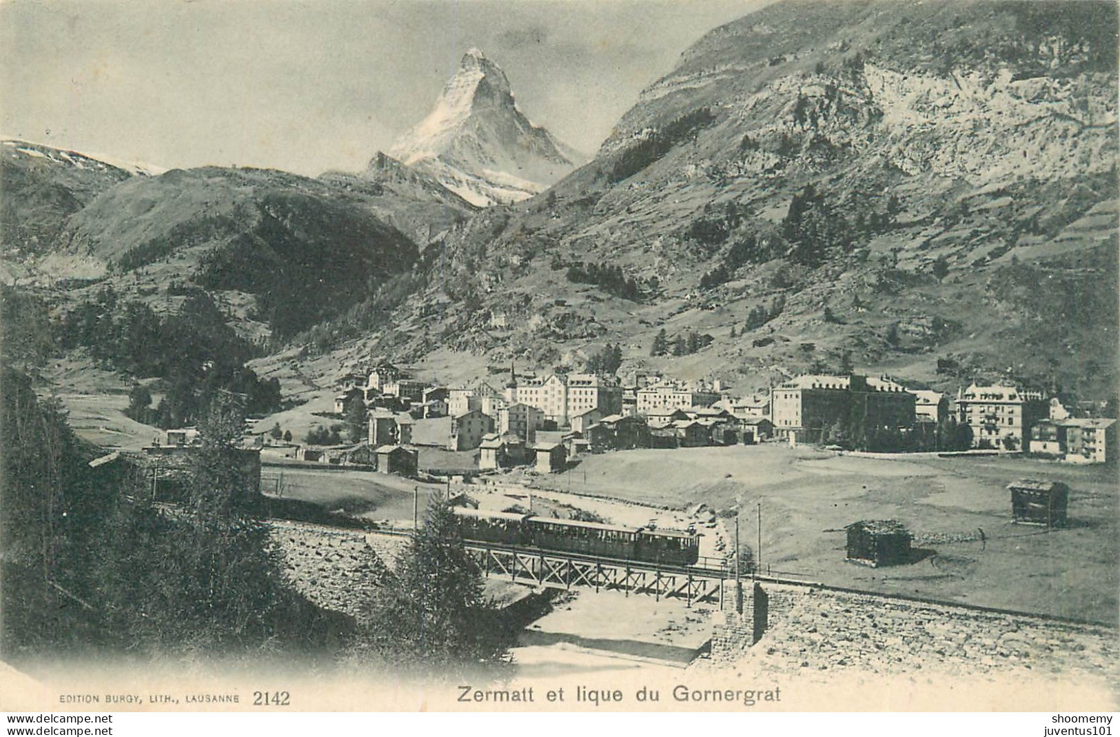 CPA Zermatt Et Lique Du Gornergrat-Timbre      L2146 - Zermatt