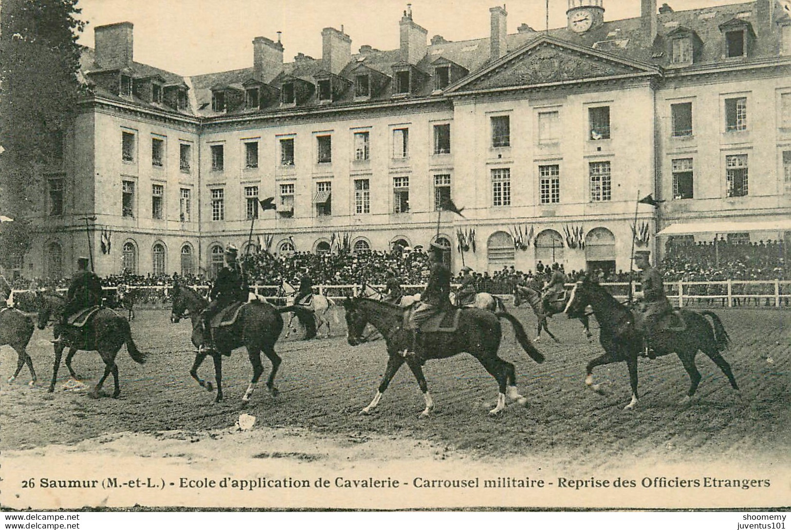 CPA Saumur-Ecole D'application De Cavalerie-Reprise Des Officiers étrangers-26     L2113 - Saumur