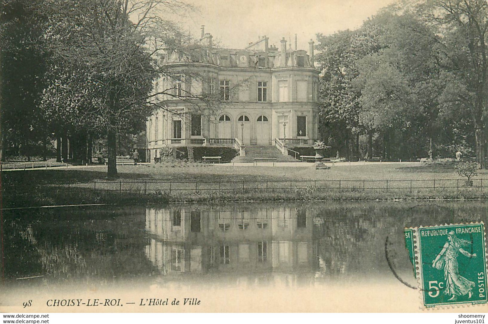 CPA Choisy Le Roi-L'hôtel De Ville-Timbre     L2113 - Choisy Le Roi