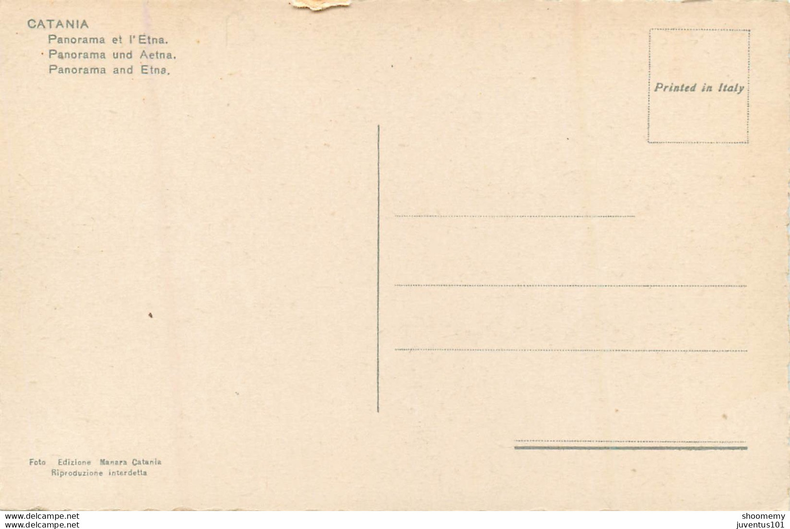 CPA Catania-Panorama Et Etna      L2075 - Catania