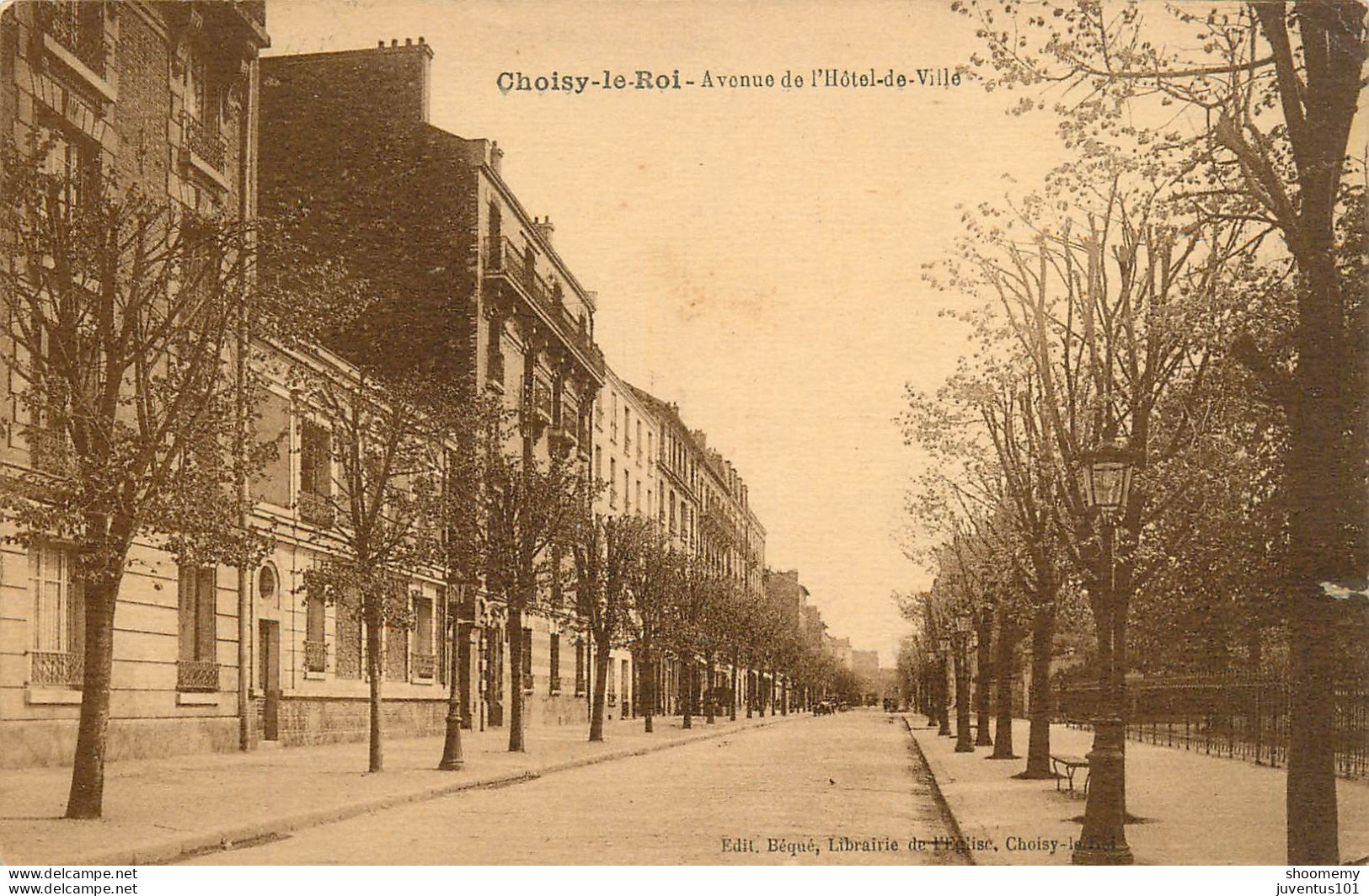 CPA Choisy Le Roi-Avenue De L'hôtel De Ville-Timbre      L2195 - Choisy Le Roi