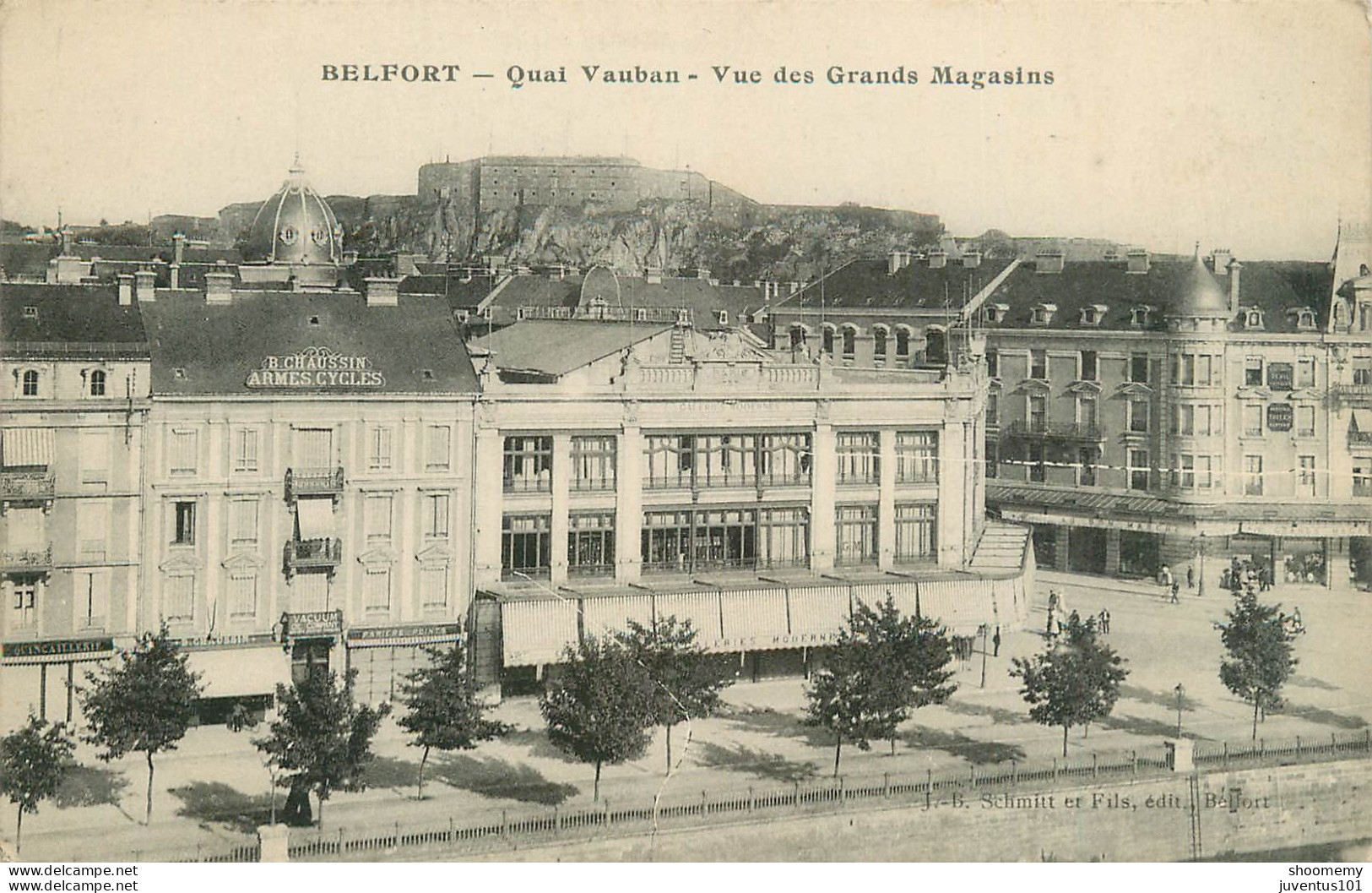 CPA Belfort-Quai Vauban-Vue Des Grands Magasins      L2195 - Belfort - Ville