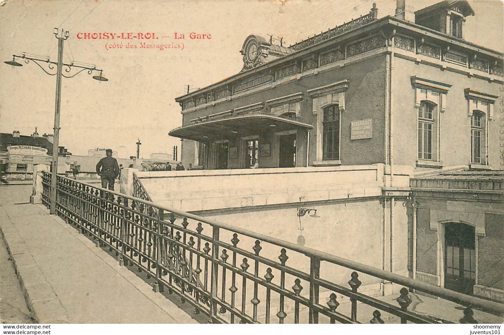 CPA Choisy Le Roi-La Gare-RARE-Timbre      L2195 - Choisy Le Roi