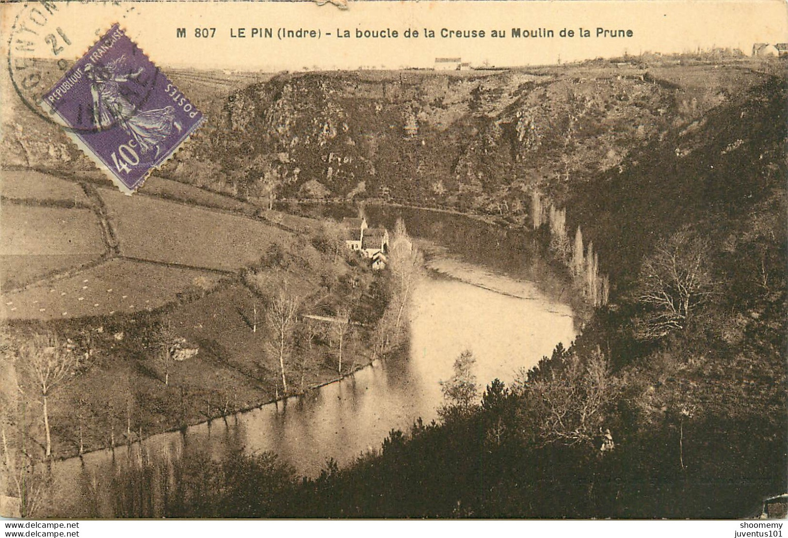 CPA Le Pin-La Boucle De La Creuse Au Moulin De La Prune-Timbre      L2194 - Other & Unclassified