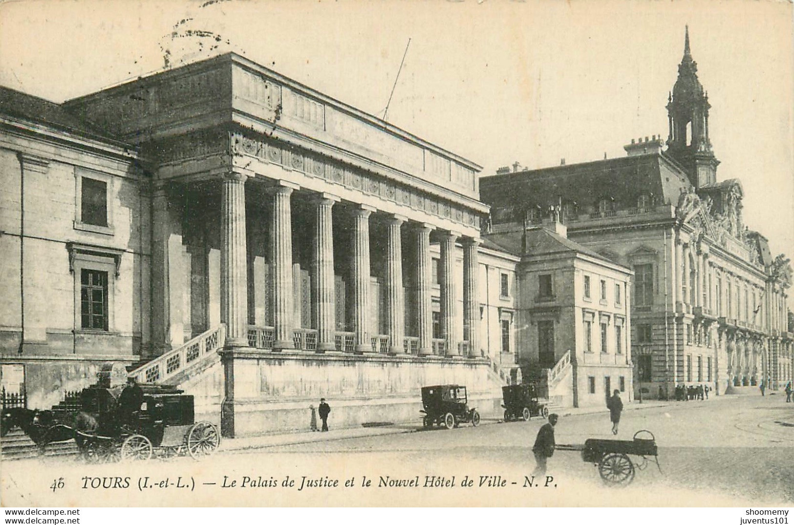 CPA Tours-Le Palais De Justice Et Le Nouvel Hôtel De Ville-46      L2190 - Tours