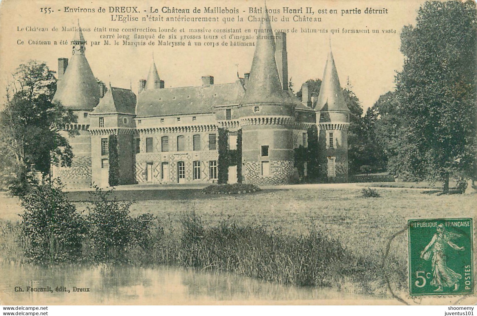 CPA Environs De Dreux-Le Château De Maillebois-155-Timbre      L2189 - Dreux