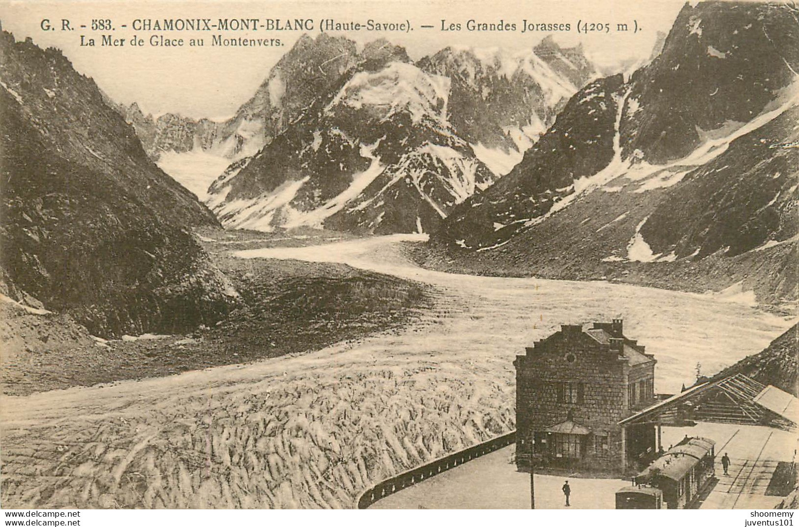 CPA Chamonix-Mont Blanc-Les Grandes Jorasses-La Mer De Glace       L2183 - Chamonix-Mont-Blanc