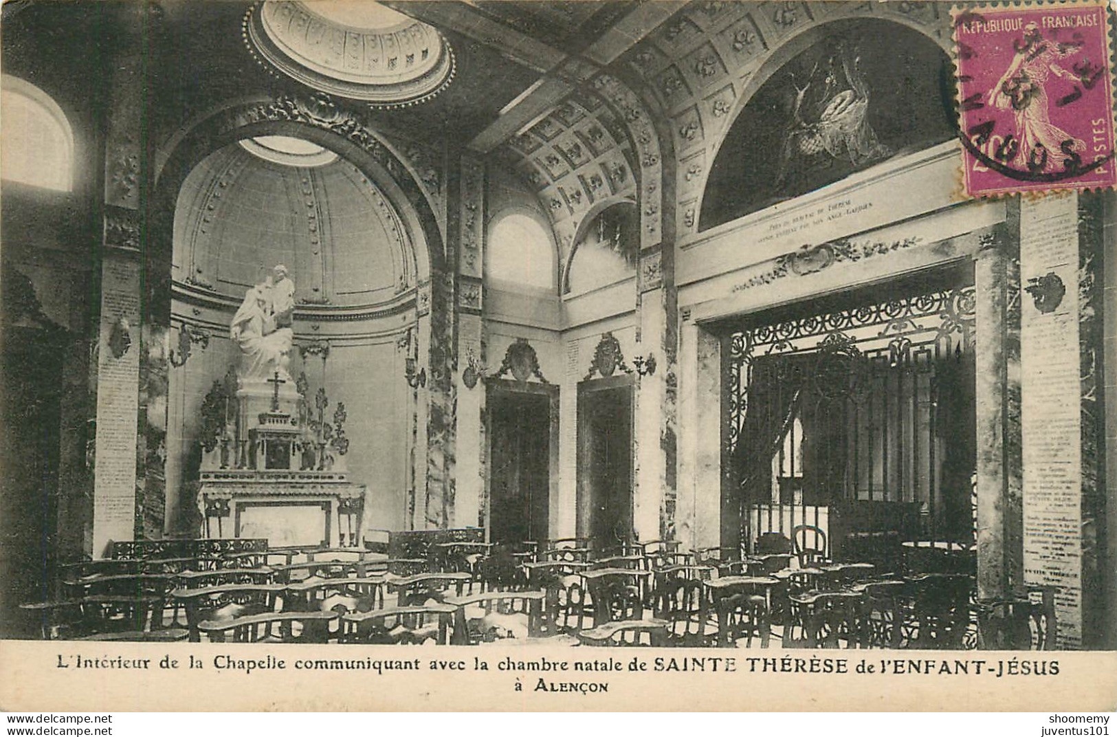 CPA L'intérieur De La Chapelle Sainte Thérèse à Alençon-Timbre       L2183 - Alencon