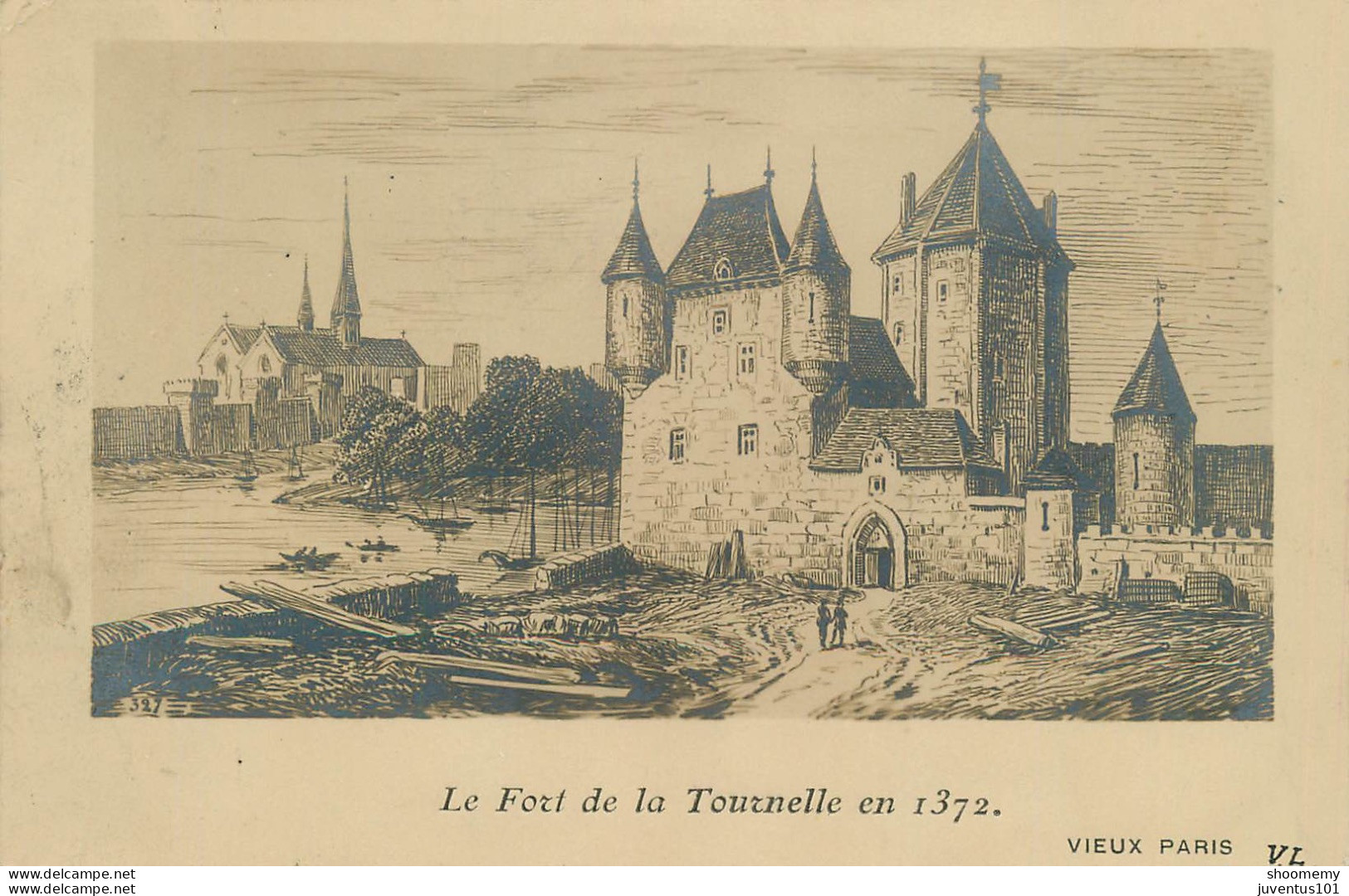 CPA Vieux Paris-Le Fort De La Tournelle En 1372-Timbre         L2178 - Otros Monumentos