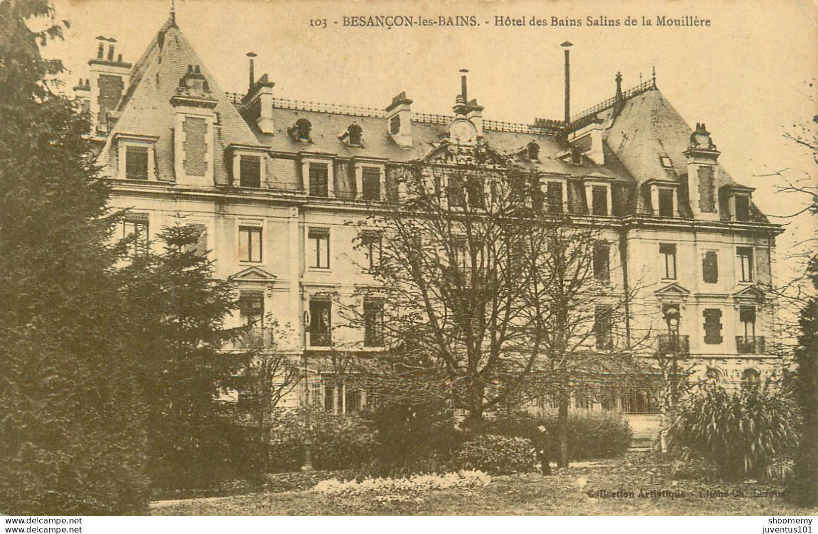 CPA Besançon Les Bains-Hôtel Des Bains Salins De La Mouillère    L2177 - Besancon