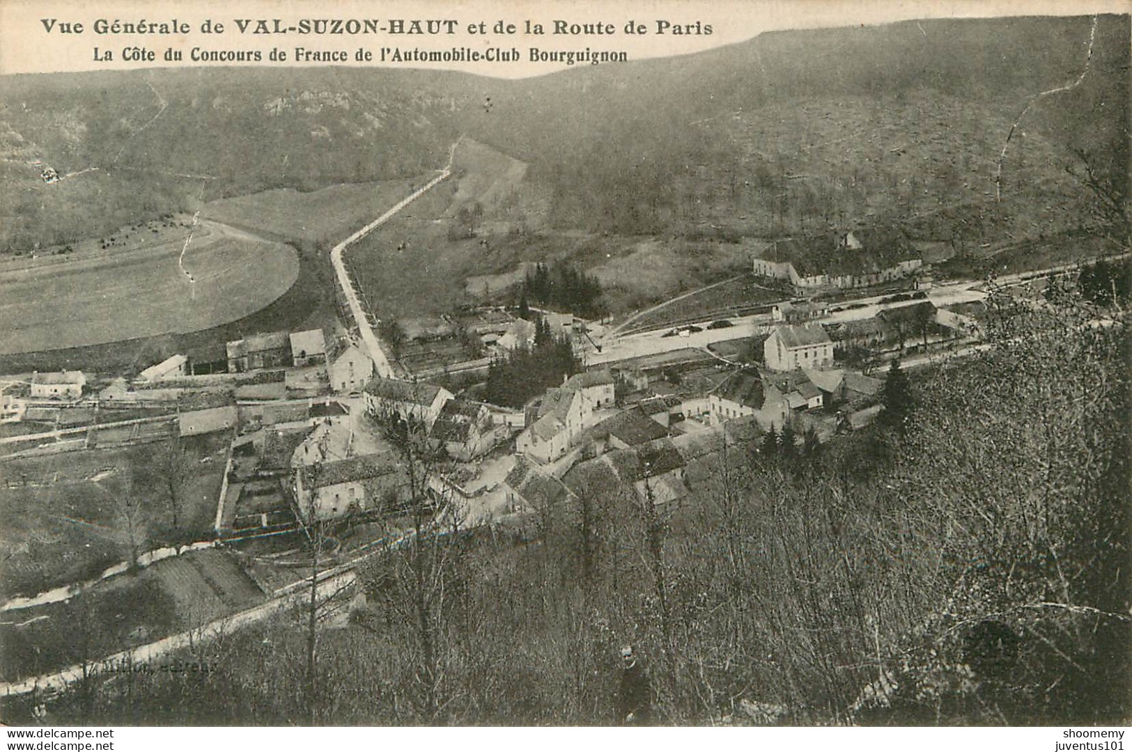 CPA Vue Générale De Val Suzon Haut Et De La Route De Paris      L2167 - Sonstige & Ohne Zuordnung