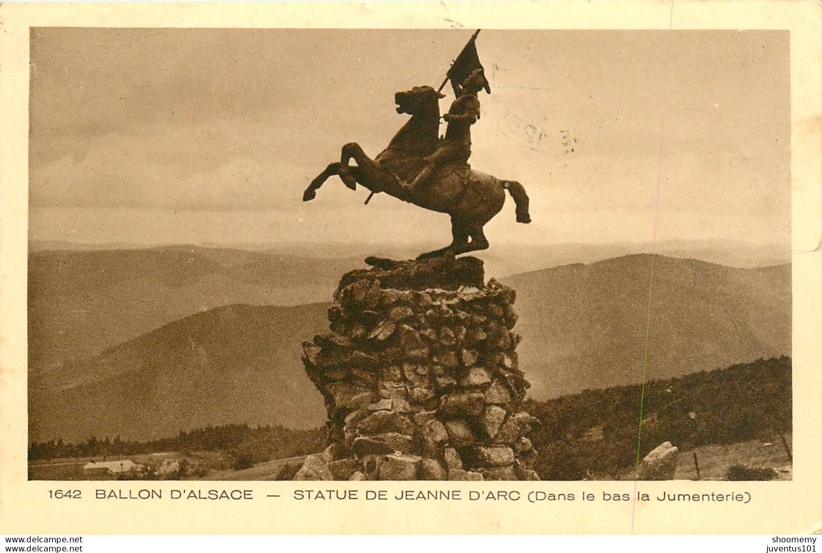 CPA Ballon D'Alsace-Statue De Jeanne D'Arc-Timbre       L2162 - Autres & Non Classés