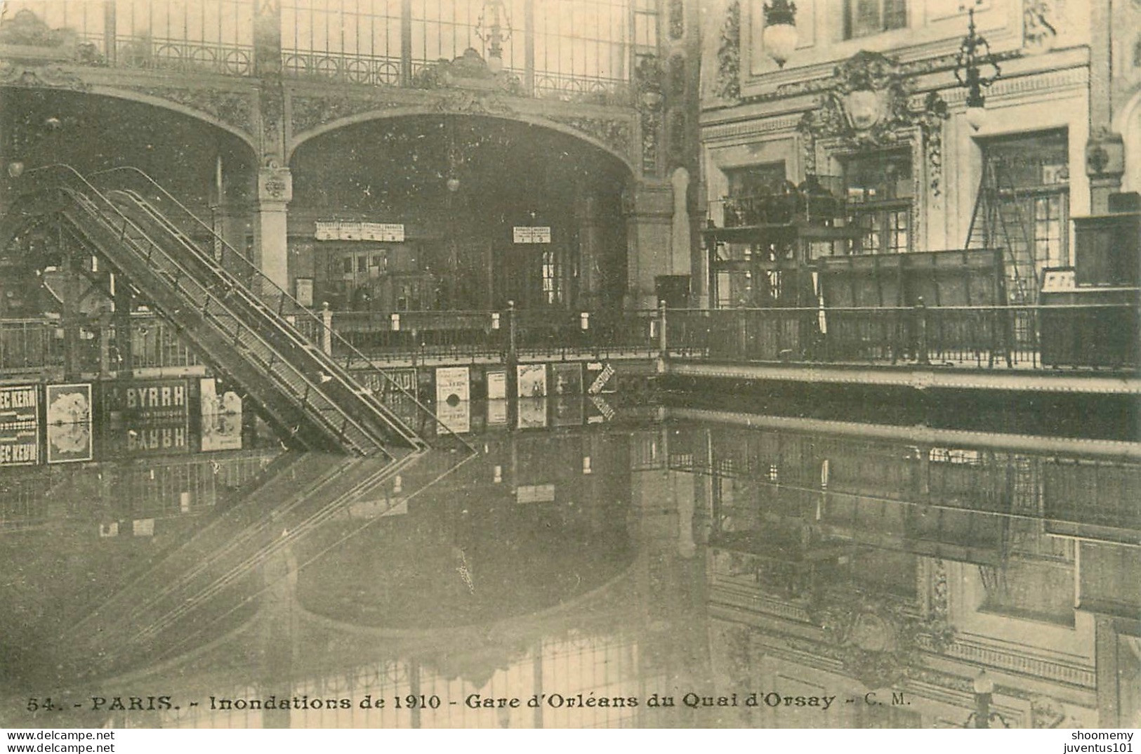 CPA Paris-Inondations De 1910-Gare D'Orléans Du Quai D'Orsay       L2244 - Inondations De 1910