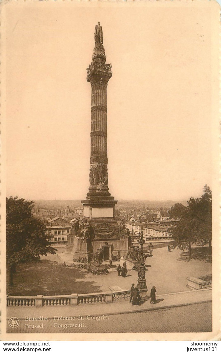 CPA Bruxelles-Colonne Du Congrès-Timbre      L2220 - Bauwerke, Gebäude