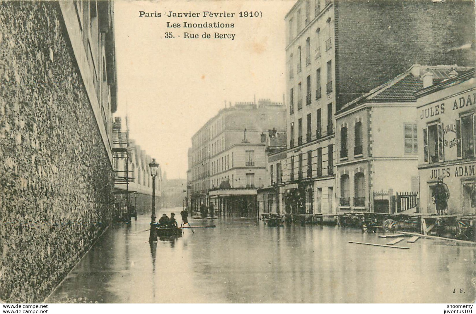 CPA Paris-Les Inondations-Rue De Bercy      L2231 - La Crecida Del Sena De 1910