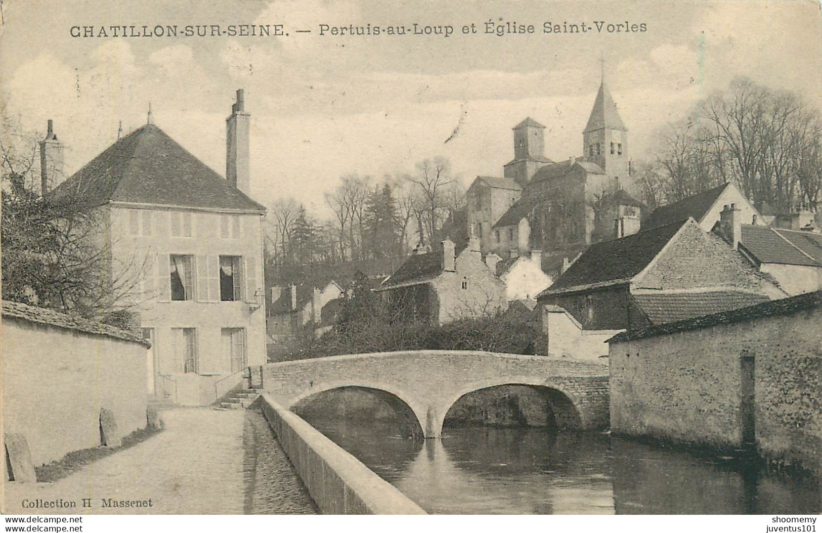 CPA Chatillon Sur Seine-Pertuis Sur Loup Et église Saint Vorles-Timbre      L2231 - Chatillon Sur Seine