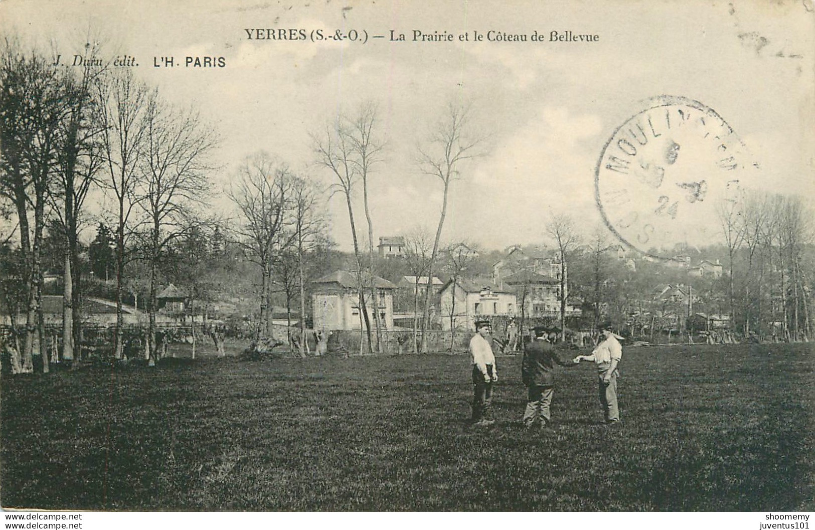 CPA Yerres-La Prairie Et Le Coteau De Bellevue-Timbre      L2227 - Yerres