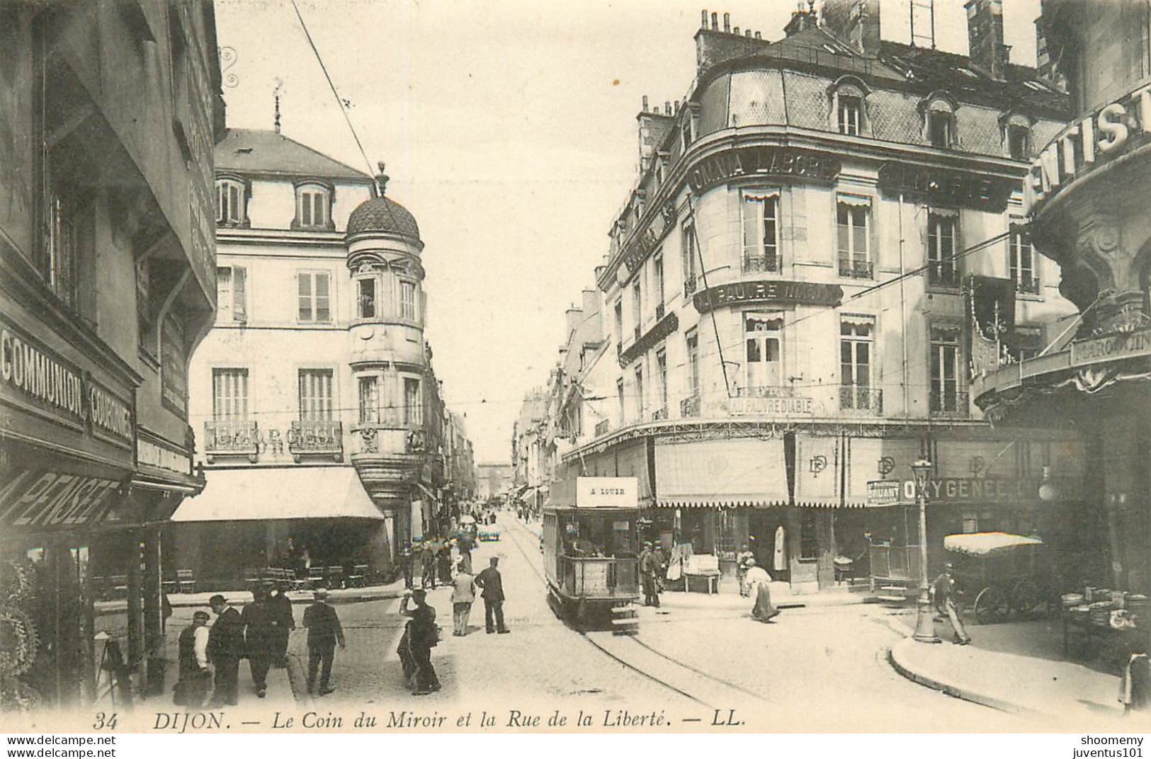 CPA Dijon-Le Coin Du Miroir Et La Rue De La Liberté-34    L2218 - Dijon