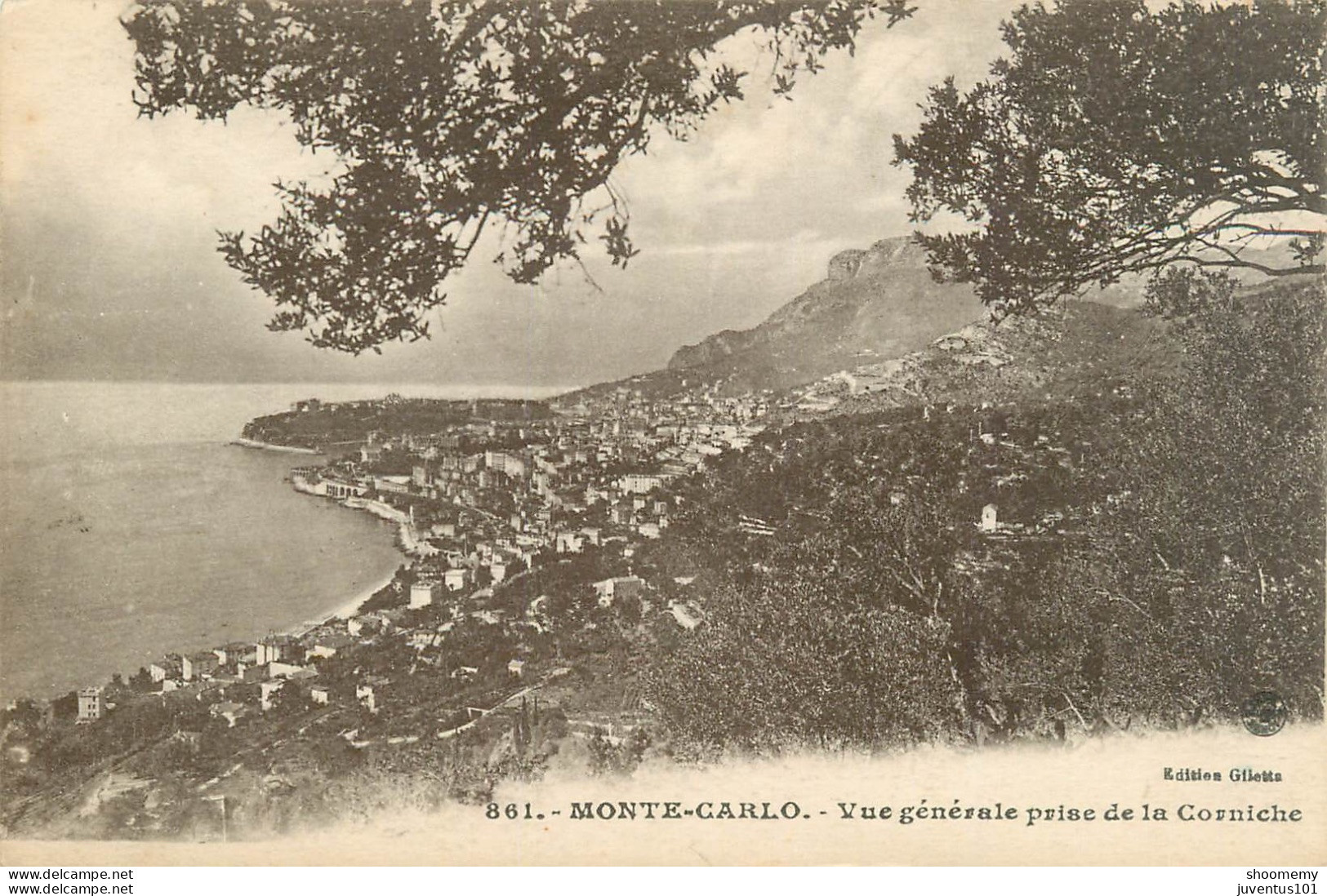 CPA Monte Carlo-Vue Générale Prise De La Corniche-861      L2215 - Monte-Carlo