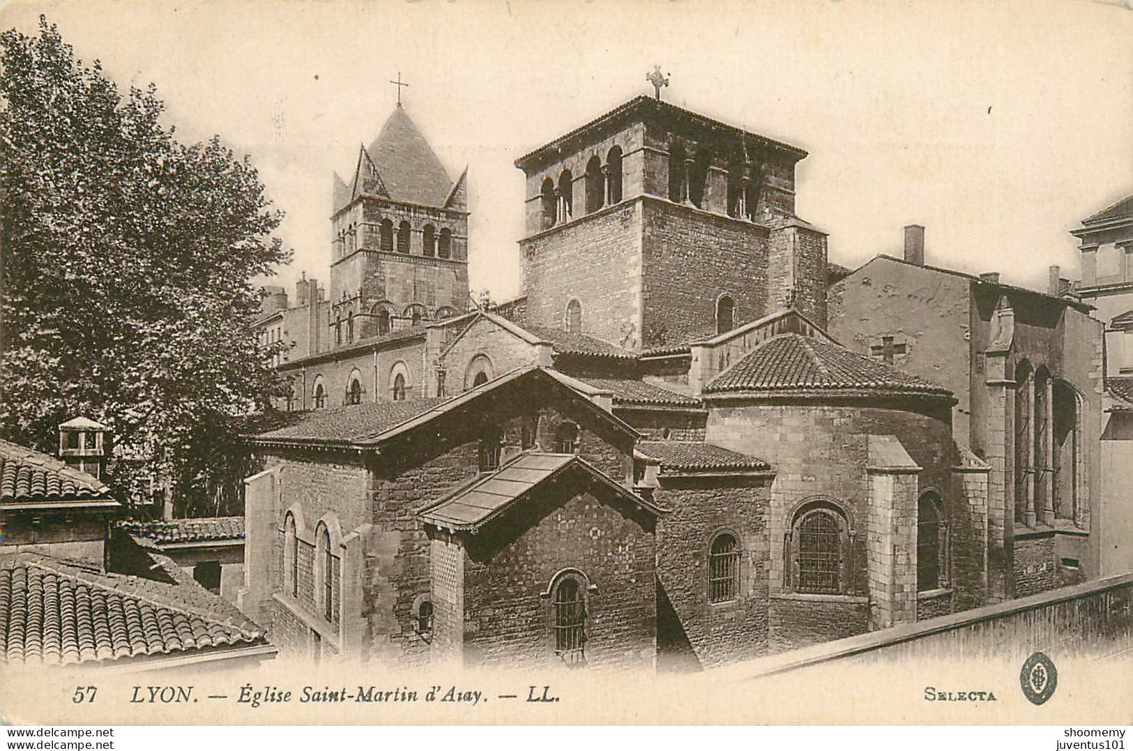 CPA Lyon-L'église Saint Martin D'Azay-57-erreur De Nom       L2210 - Altri & Non Classificati