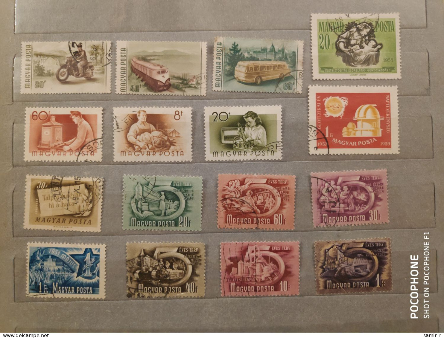Hungary	Transport Industry (F96) - Used Stamps