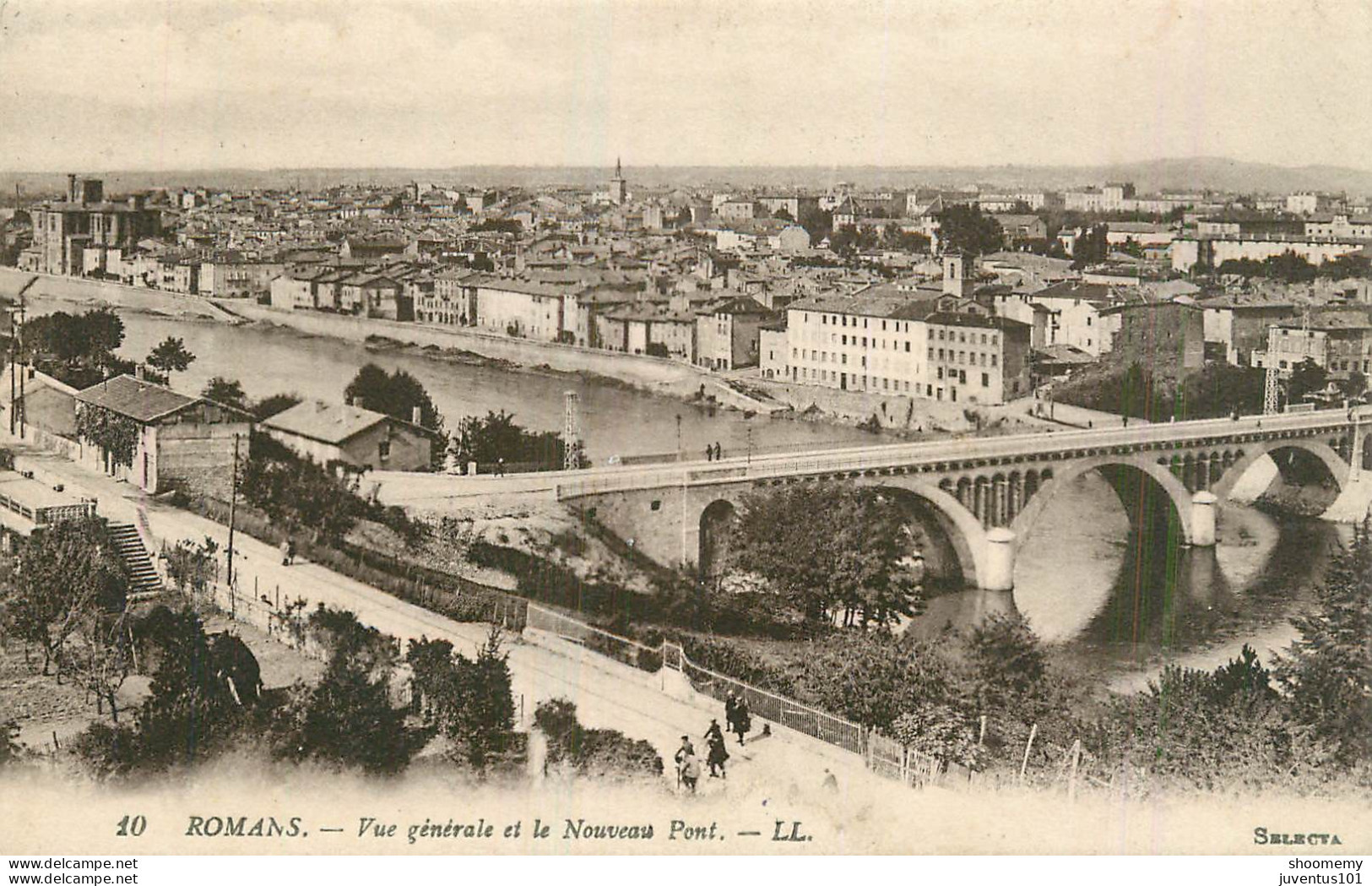 CPA Romans-Vue Générale Et Le Nouveau Pont-10     L2278 - Romans Sur Isere