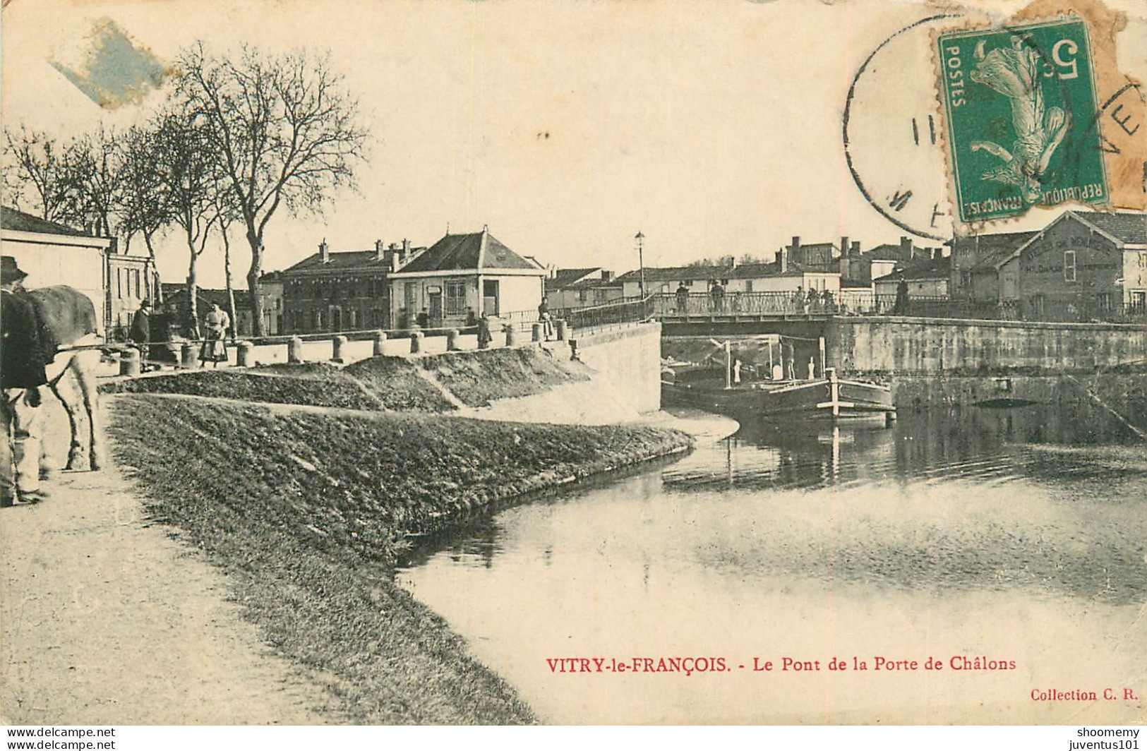 CPA Vitry Le François-Le Pont De La Porte De Châlons-Timbre      L2269 - Vitry-le-François