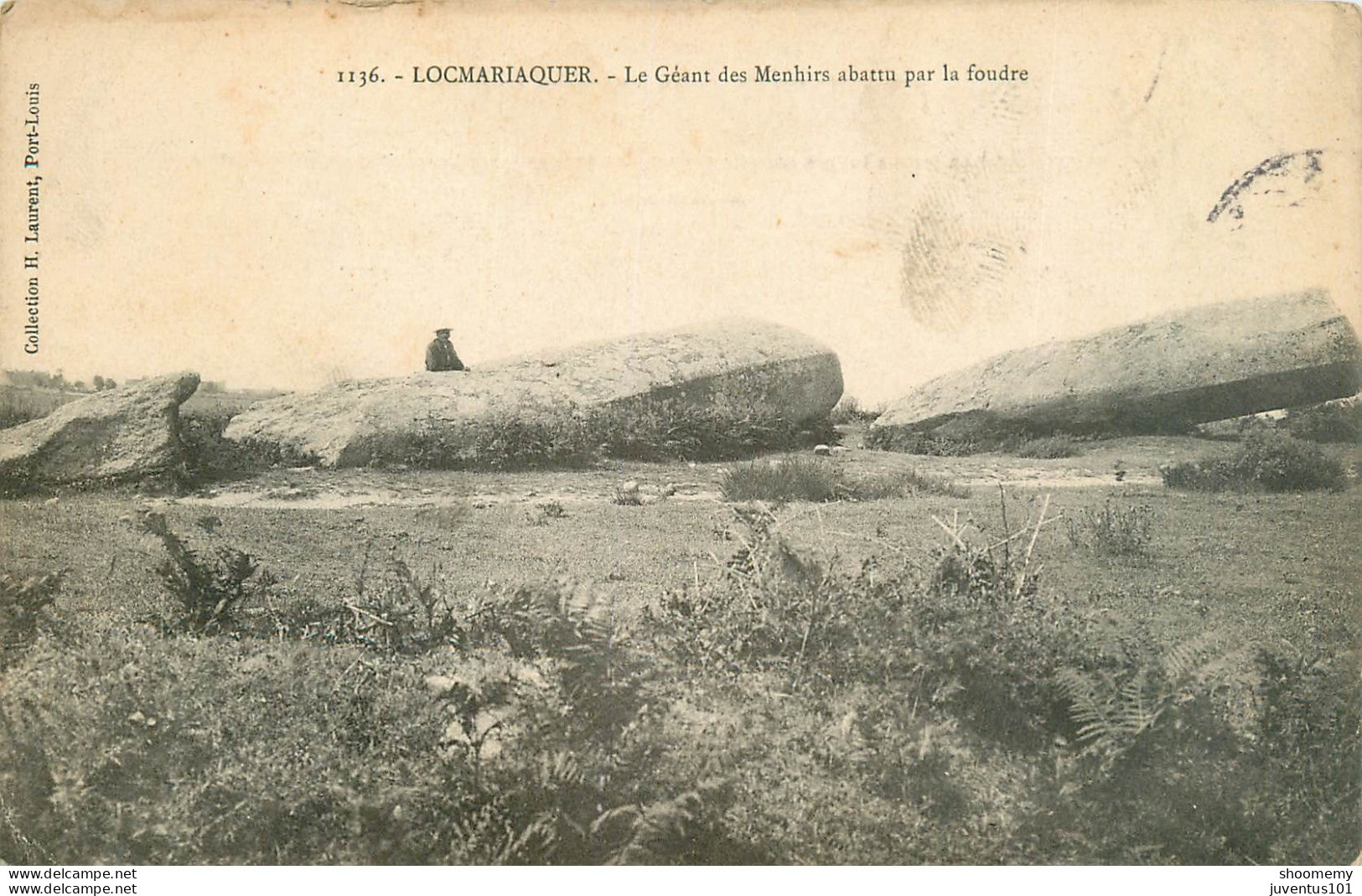 CPA Locmariaquer-Le Géant Des Menhirs Abattu Par La Foudre-Timbre      L2269 - Locmariaquer