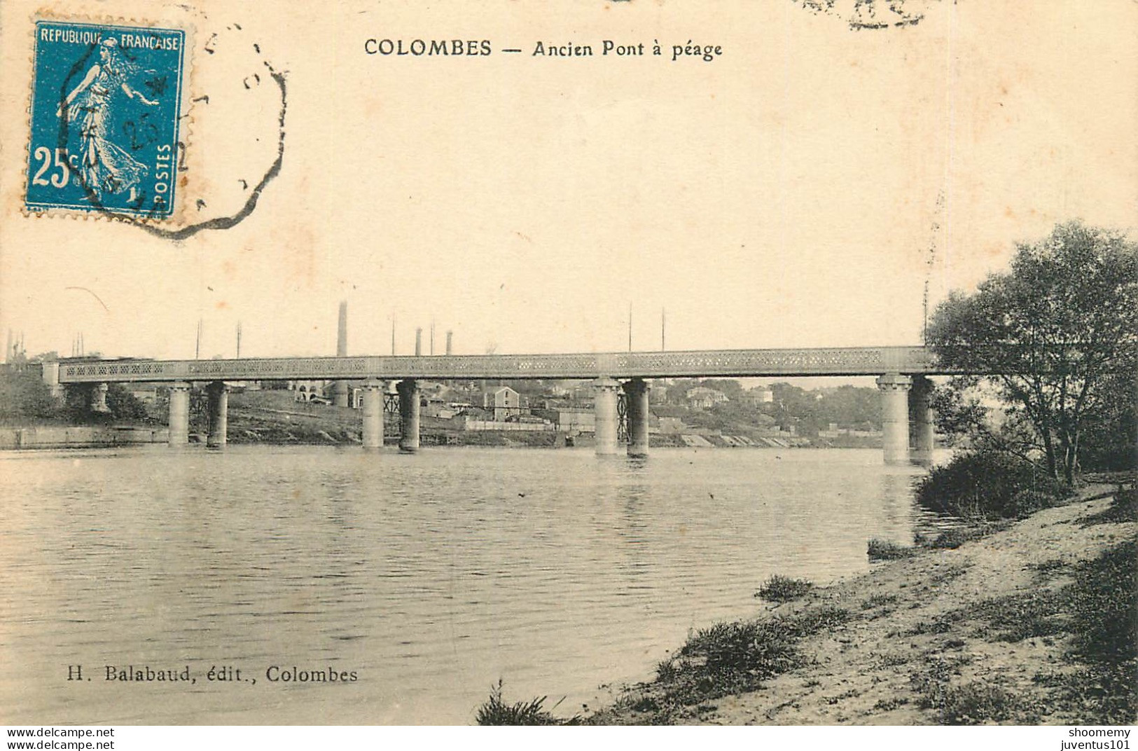 CPA Colombes-Ancien Pont à Péage-Timbre   L2256 - Colombes