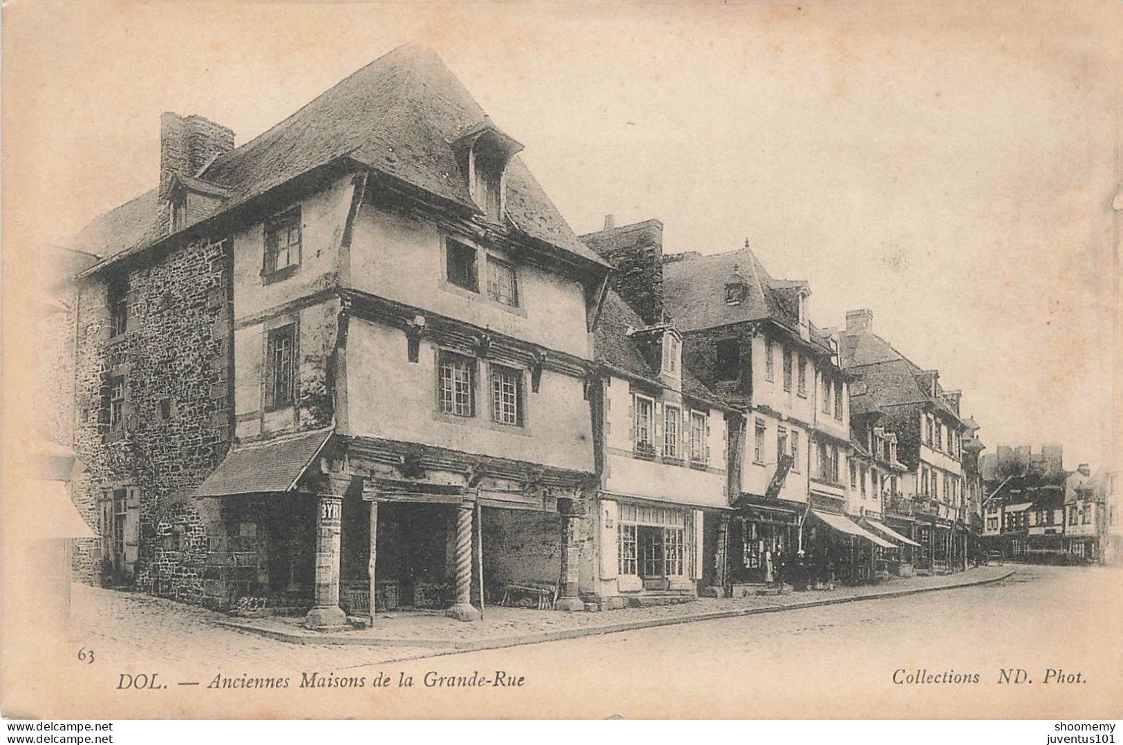 CPA Dol-Anciennes Maisons De La Grande Rue-63      L2400 - Dol De Bretagne