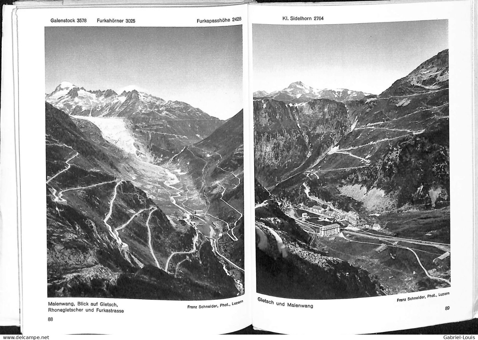 Poststrasse Schweizerische Alpenpost Grimselpass Meitingen Grimsel Gletsch Bern Karte 1: 75000 Guttannen