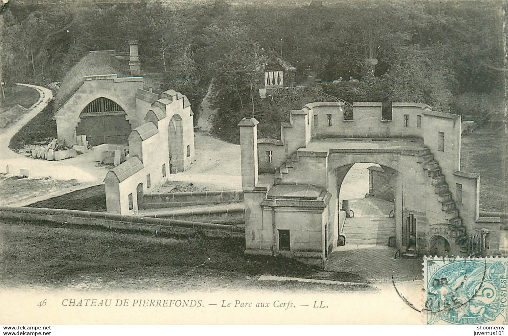 CPA Pierrefonds-Le Parc Aux Cerfs-46-Timbre    L2332 - Pierrefonds