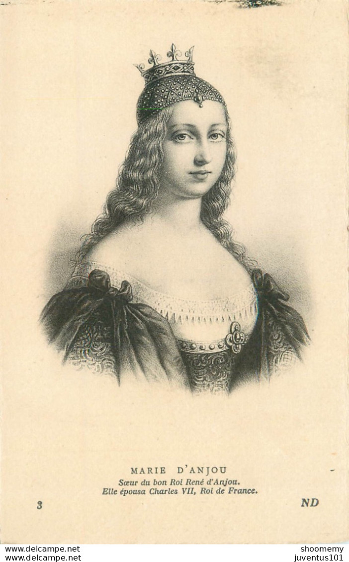 CPA Marie D'Anjou    L2332 - Historical Famous People