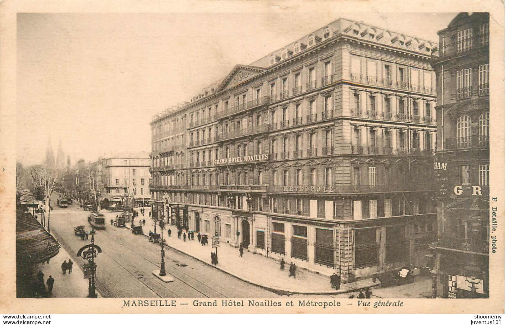 CPA Marseille-Grand Hotel Noailles Et Métropole-Vue Générale     L2328 - Canebière, Stadtzentrum
