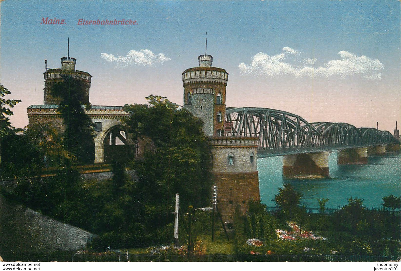 CPA Mainz-Eisenbahnbrücke     L2322 - Mainz