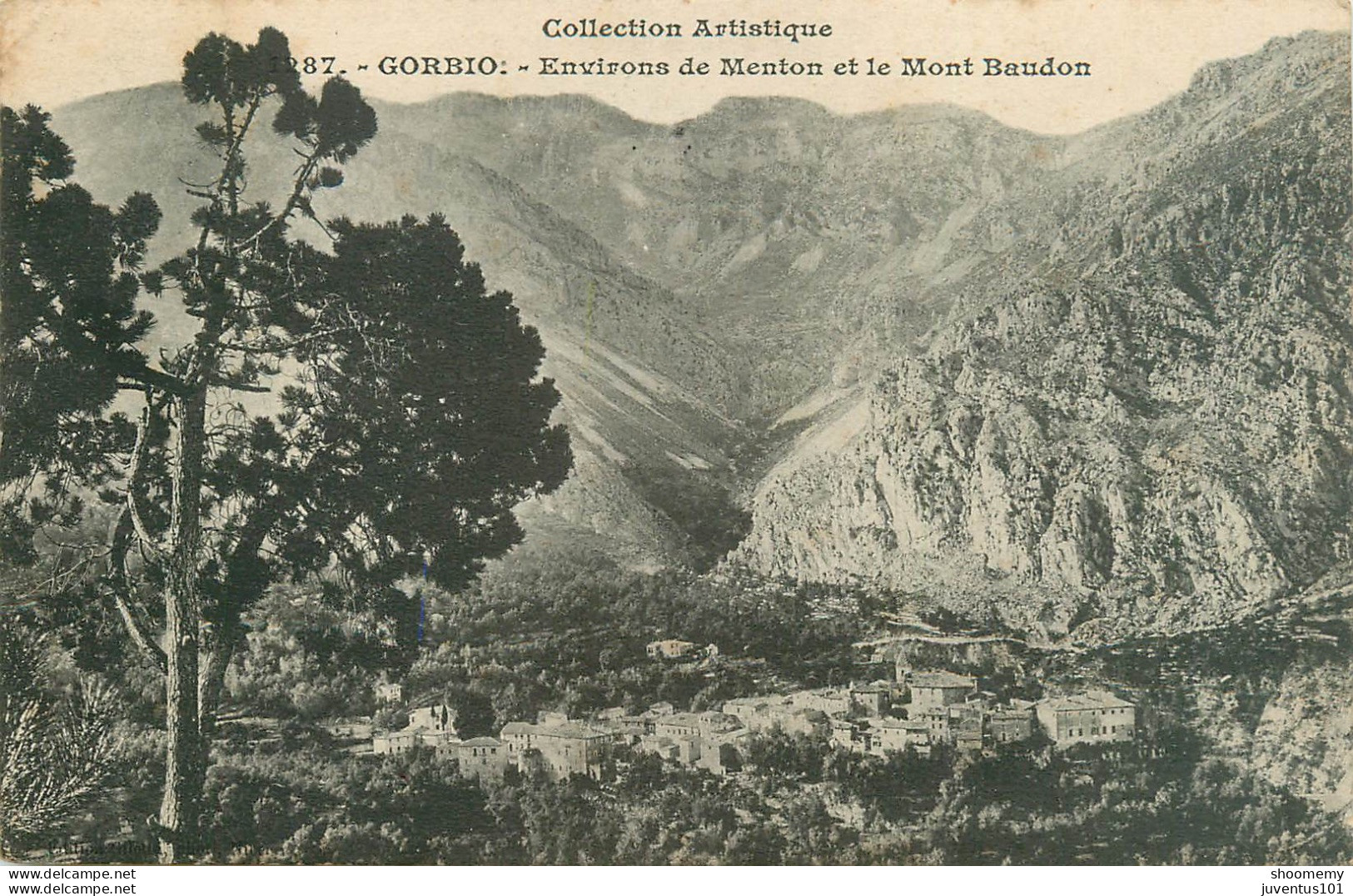 CPA Gorbio-Environs De Menton Et Le Mont Baudon-Timbre      L2320 - Altri & Non Classificati