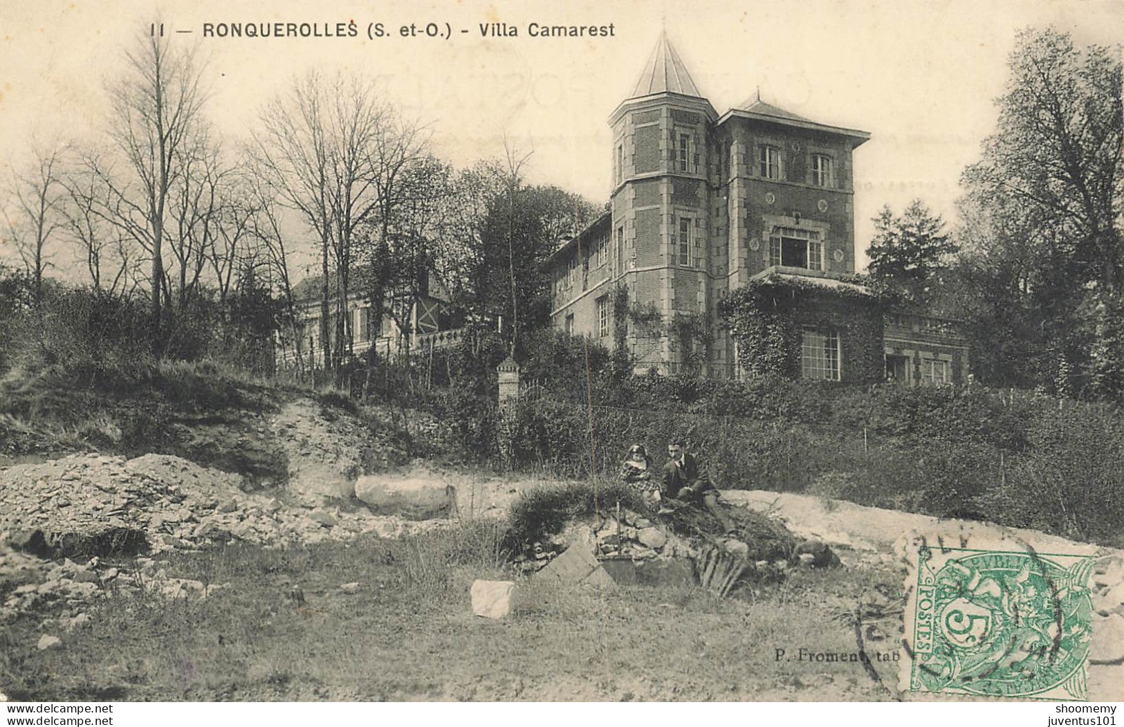 CPA Ronquerolles-Villa Camarest-11-Timbre      L2445 - Other & Unclassified