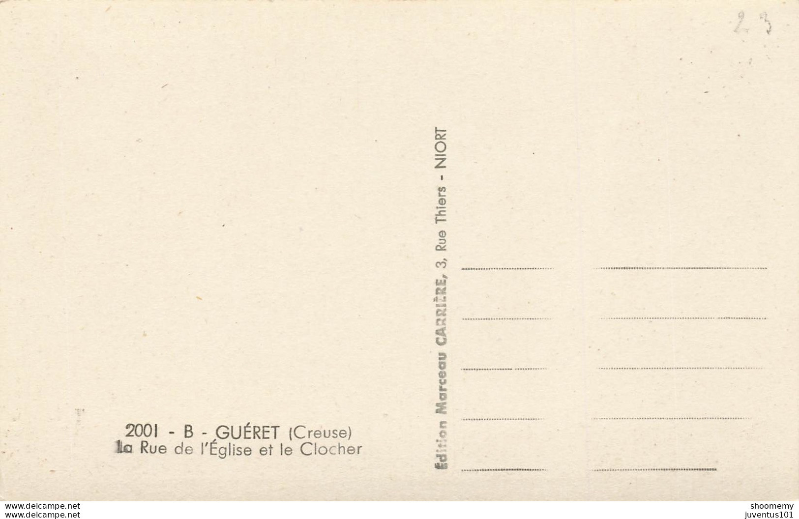 CPA Guéret-La Rue De L'église Et Le Clocher-2001-RARE      L2444 - Guéret