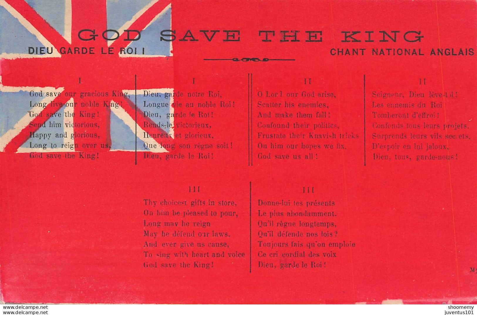 CPA God Save The King-Chant National Anglais      L2444 - Autres & Non Classés
