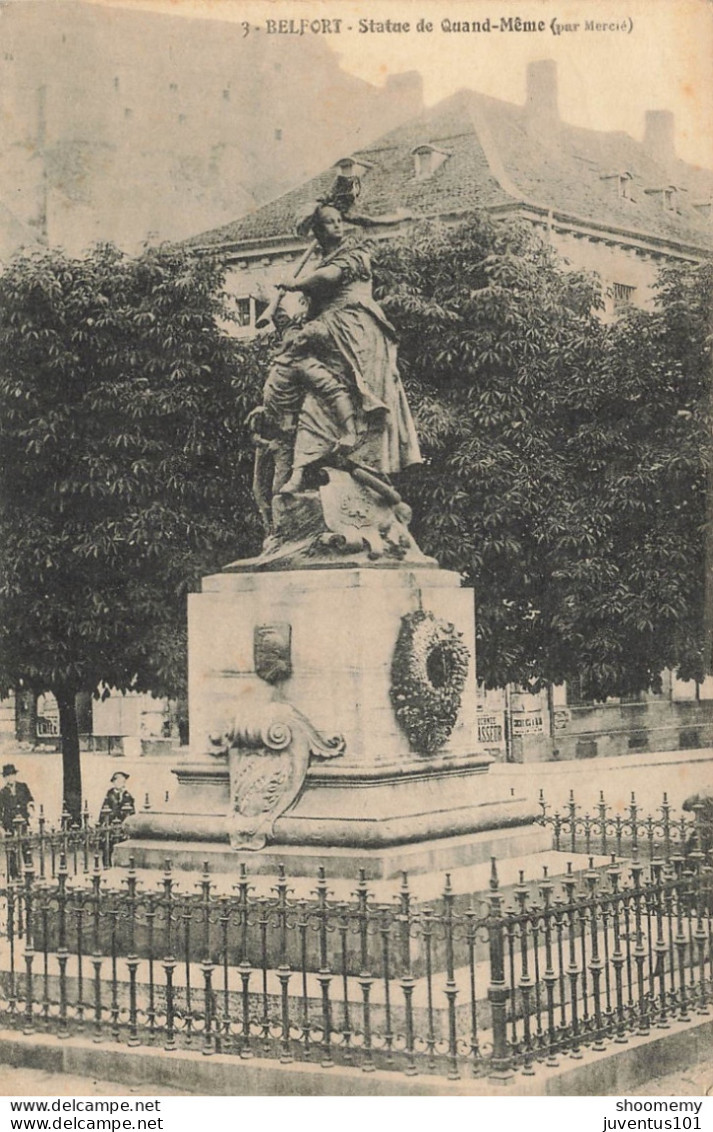 CPA Belfort-Statue De Quand Même-3      L2417 - Andere & Zonder Classificatie
