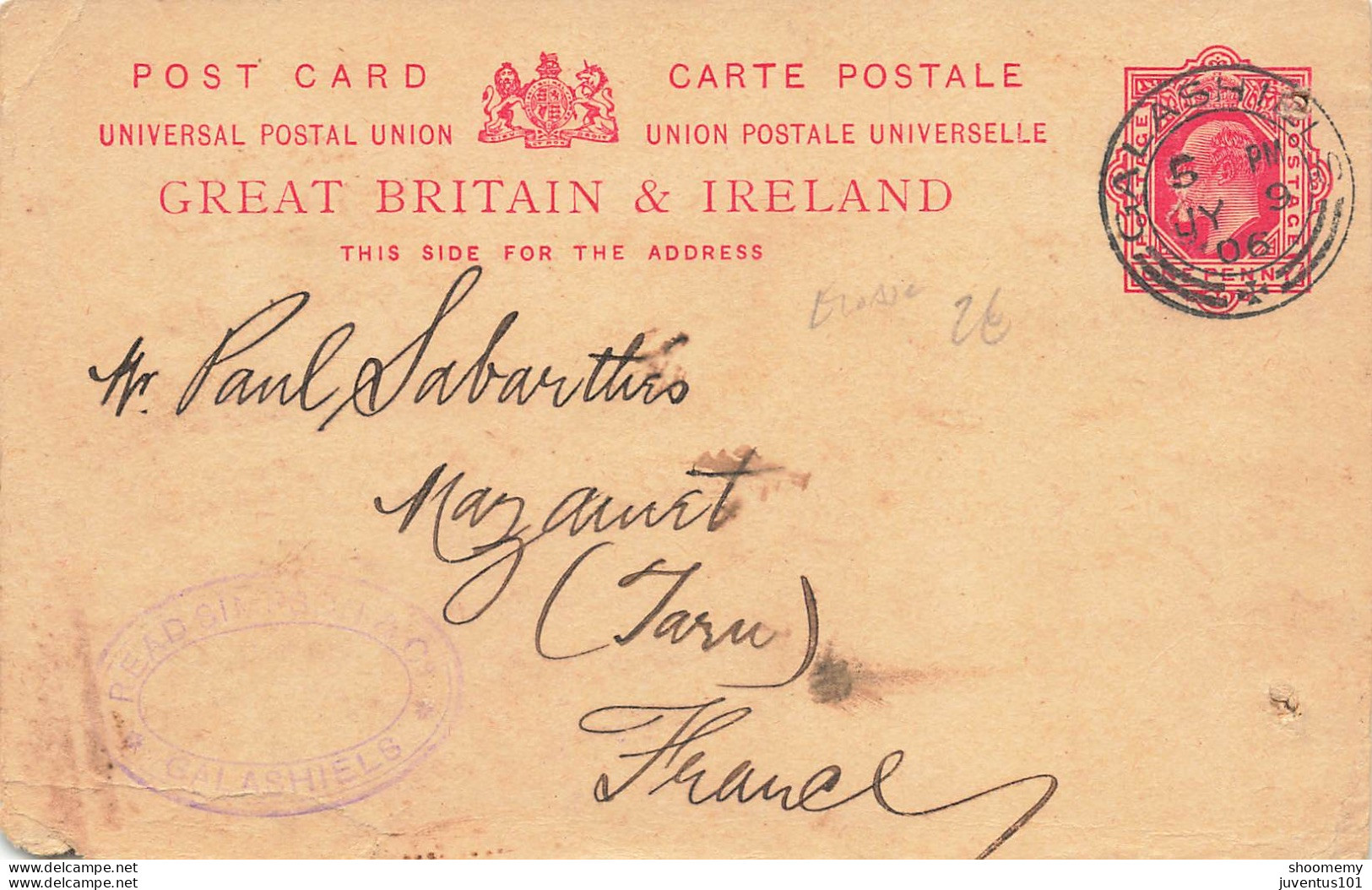 CPA Galashiels-Letter Card-Timbre-RARE-En L'état      L2416 - Selkirkshire