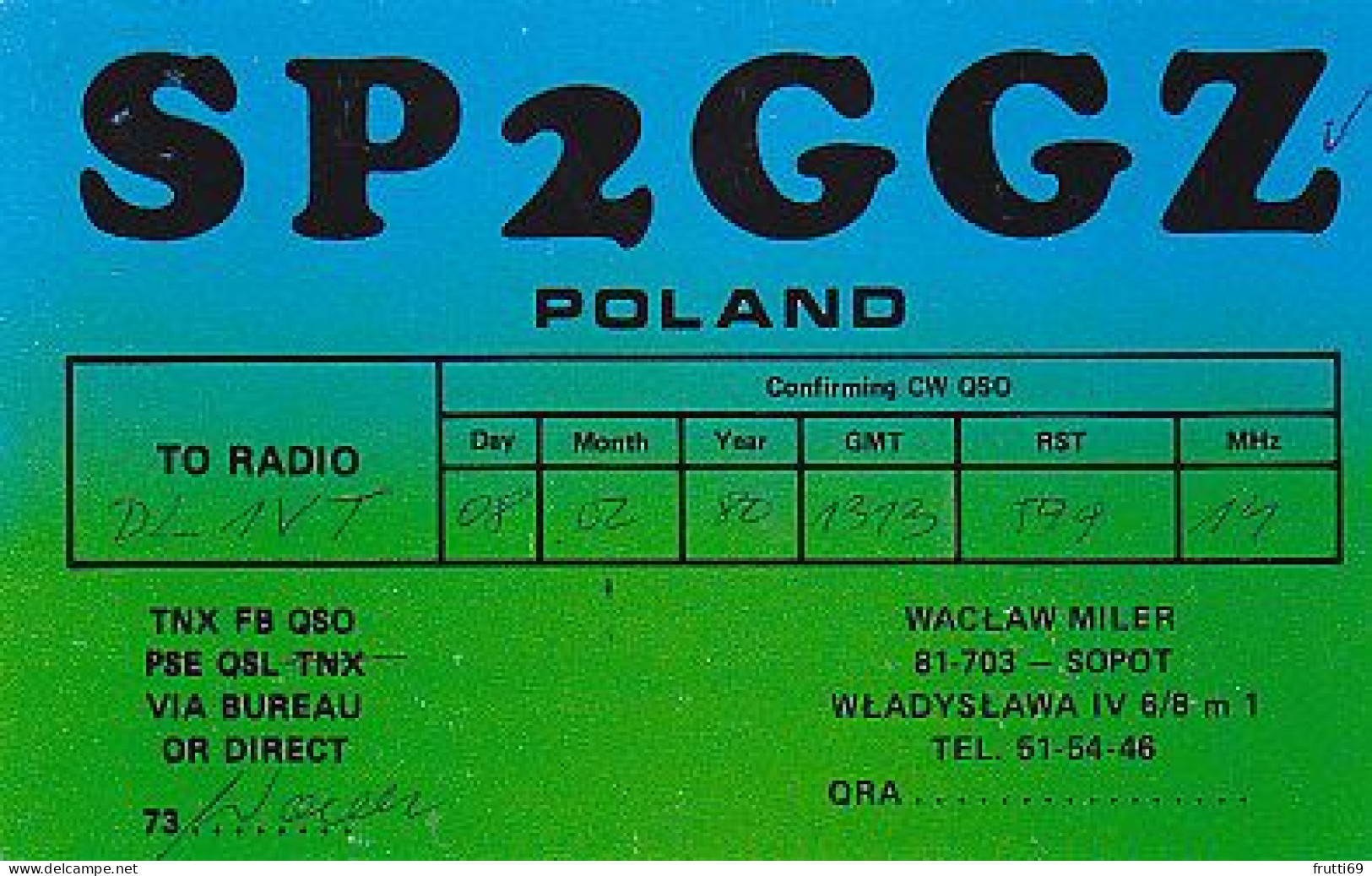 AK 210626 QSL - Poland - Sopot - Amateurfunk